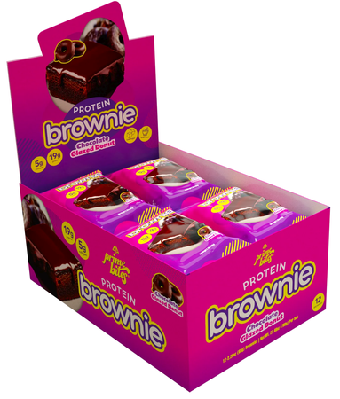 Prime Bites Protein Brownie Chocolate Glazed Donut - 12 Pack