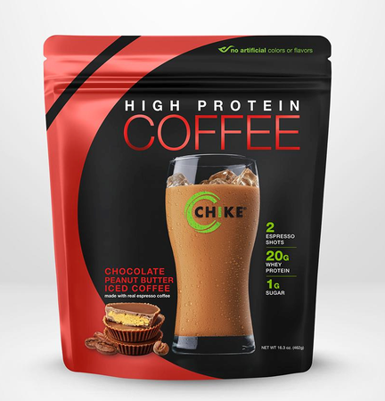 Chike Nutrition High Protein Coffee  Chocolate Peanut Butter Iced Coffee - 14 Servings