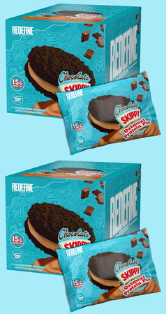 Redefine Foods Oatmeal Protein Pie Skippy Chocolate Peanut Butter - 2 x 8 Pack Boxes  TWINPACK