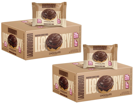 Legendary Foods Protein Sweet Rolls  Chocolate - 2 Boxes of 8 (16 Pack)  TWINPACK   *Best by date 3/24