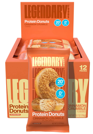 Legendary Foods Protein Donuts  Cinnamon Crumble - 12 Pack