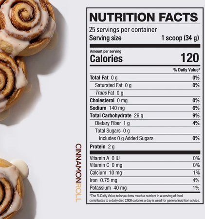 Elev8 Creamy Rice  Cinnamon Roll - 25 Servings