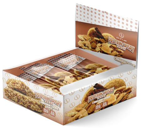 Purus Labs Protein Crispy Treats  Cinnamon Cookie Crunch - 12 Pack *best by date 1/24