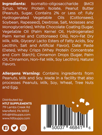 HTLT CICO BAR Protein Bars  Cinnamon Roll - 12 Bars