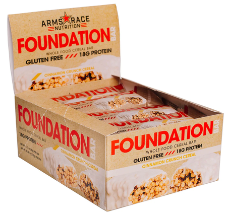 Arms Race Nutrition Foundation Protein Bar Cinnamon Crunch Cereal - 12 Bars