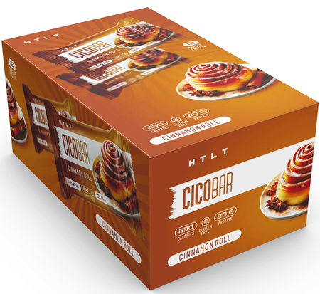 HTLT CICO BAR Protein Bars  Cinnamon Roll - 12 Bars