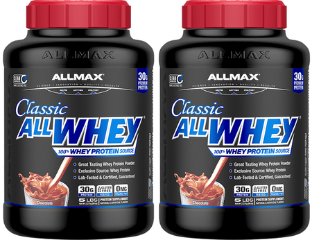 AllMax Nutrition Classic All Whey Chocolate - 10 Lb (2 x 5 Lb)  TWINPACK