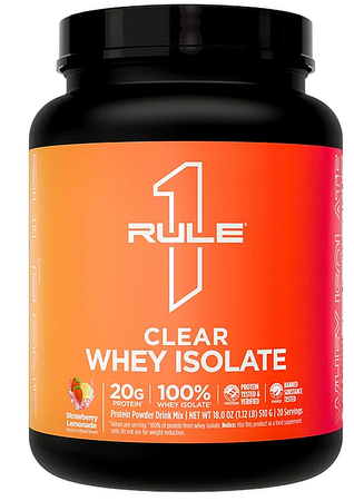 Rule 1 Clear Whey Isolate  Strawberry Lemonade - 20 Servings