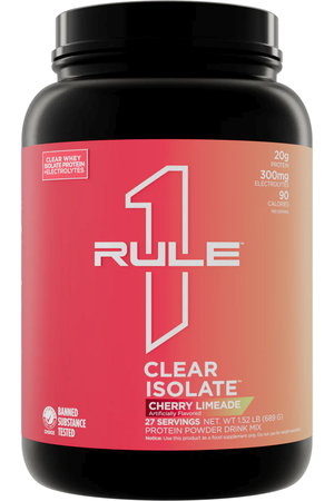 Rule 1 Clear Isolate  Cherry Limeade - 27 Servings