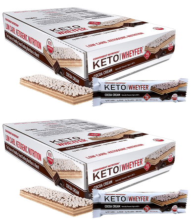 Convenient Nutrition Keto Wheyfer Bars Cocoa Cream - 2 Boxes x 10 Bars *best by 12/22