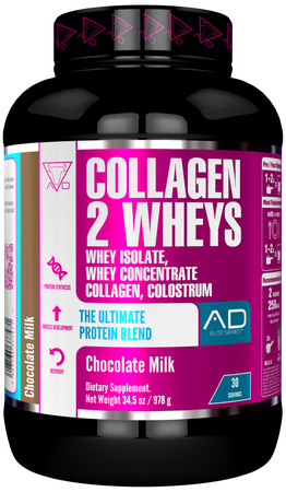 Project AD Collagen 2 Wheys  Chocolate Milk - 30 Servings