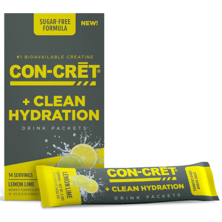 CON-CRĒT + Clean Hydration  Lemon Lime - 14 Servings