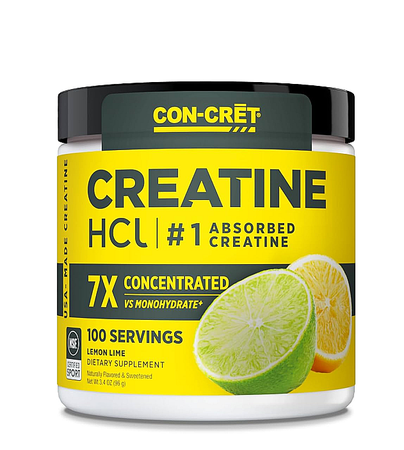 CON-CRET Creatine HCl Powder Lemon Lime  - 100 Servings