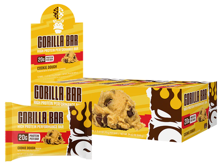 Gorilla Mind Gorilla Bar  Cookie Dough - 12 Bars