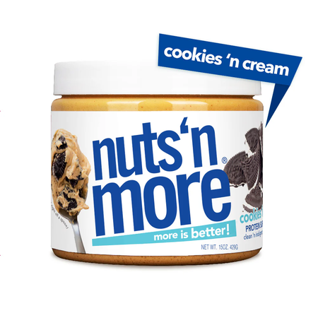 Nuts n More Cookies 'N Cream High Protein Peanut Butter Spread - 15 Oz