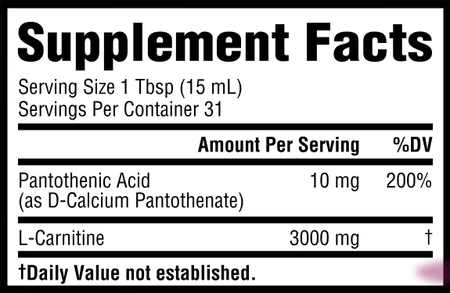 Core Nutritionals Liquid L-Carnitine Fun Sweets Orange Cream - 31 Servings