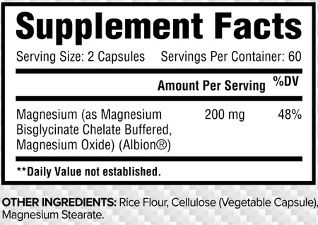 Core Nutritionals Magnesium Bisglycinate - 120 Capsules