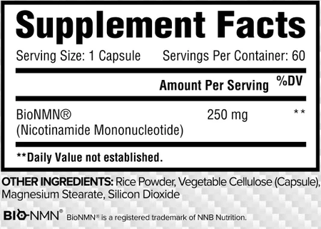 Core Nutritonals NMN Fueled by BioNMN - 60 Capsules