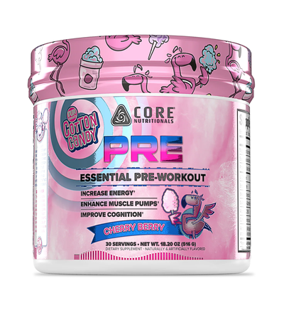 Core Nutritionals PRE Essential Pre-Workout  Fun Sweets® Cherry Berry - 30 Servings