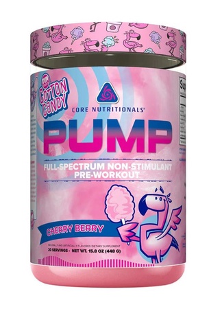 Core Nutritionals PUMP Fun Sweets Cotton Candy Cherry Berry - 40 Scoops