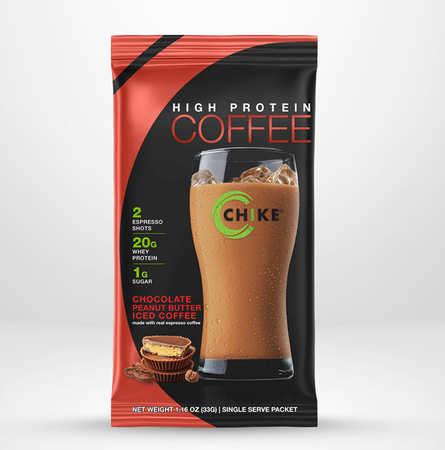 Chike Nutrition High Protein Coffee  Chocolate Peanut Butter - 12 Single Serv Packets