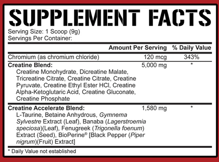5% Nutrition Crea-TEN Creatine Formula Fruit Punch - 30 Servings