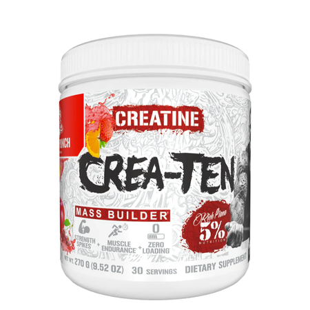 5% Nutrition Crea-TEN Creatine Formula Fruit Punch - 30 Servings