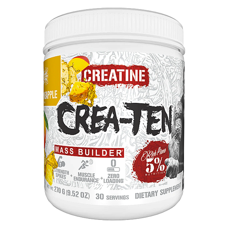 5% Nutrition Crea-TEN Creatine Formula Mango Pineapple - 30 Servings