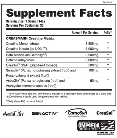 Apollon Nutrition CreaSMASH - 30 Servings
