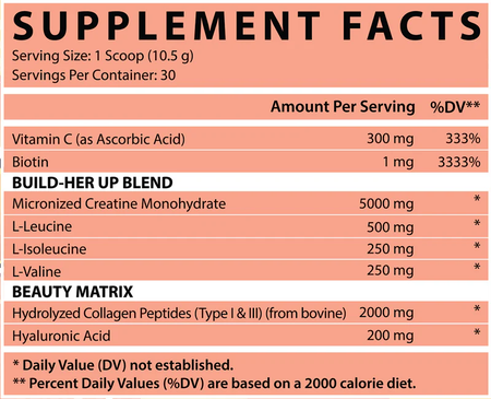 Nutrex Creatine For Women Pink Lemonade - 30 Servings