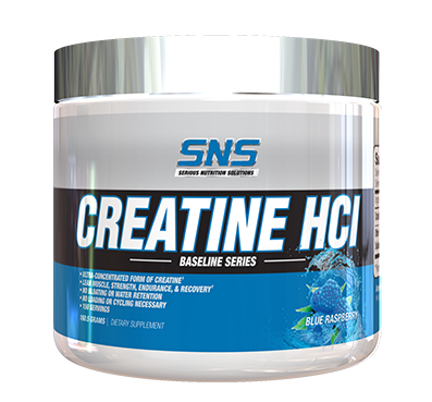 SNS Serious Nutrition Solutions Creatine HCL Powder Blue Raspberry - 150 Servings