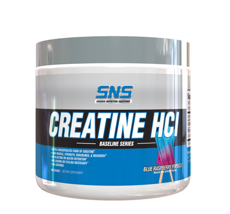 SNS Serious Nutrition Solutions Creatine HCL Powder Blue Raspberry Popsicle  - 150 Servings