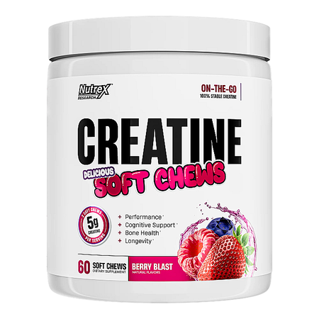 Nutrex Creatine Soft Chews Berry Blast - 30 Soft Chews