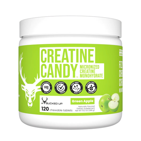 Bucked Up Creatine Candy  Green Apple - 24 Servings
