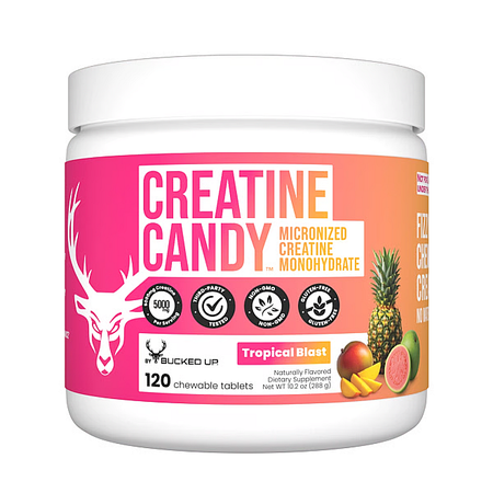 Bucked Up Creatine Candy  Tropical Blast   - 24 Servings