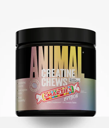 Animal Creatine Chews Candy Smarties Edition - 120 Chewable tablets