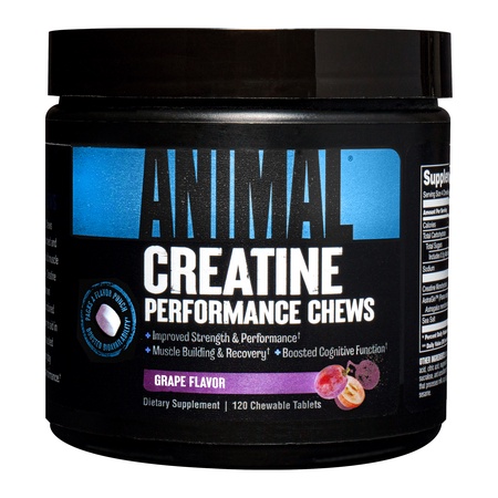 Animal Creatine Chews  Grape - 120 Chewable tablets