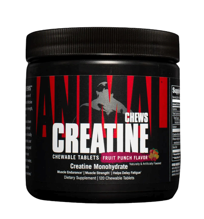 Animal Creatine Chews  Fruit Punch - 120 Chewable tablets