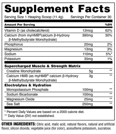Animal Creatine HMB+ Power Punch - 30 Servings