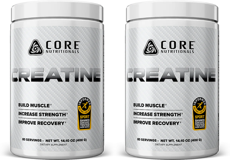 Core Nutritionals Creatine Monohydrate - 800 Grams (2 x 400 Gram Bottles) TWINPACK