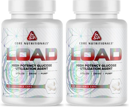 Core Nutritionals LOAD Glucose Disposal Agent - 2 x 180 Capsule Bottles TWINPACK