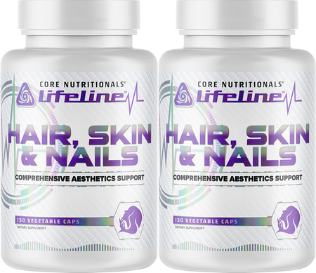 Core Nutritionals Core HAIR, SKIN and NAILS - 2 x 150 Capsule Bottles TWINPACK