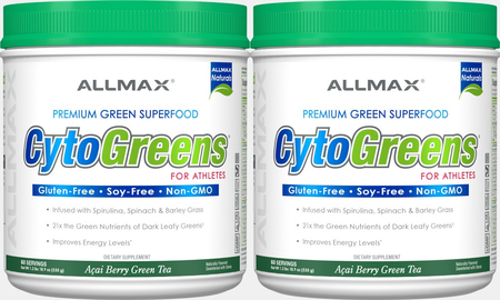 AllMax Nutrition CytoGreens Acai Berry Green Tea - 120 Servings (2 x 60 Serv. Btls)  TWINPACK