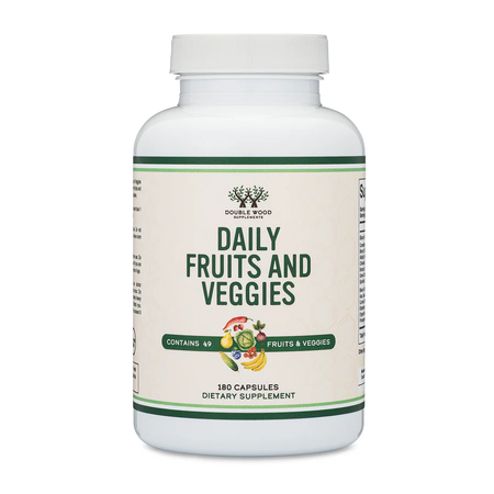 Double Wood Supplements Daily Fruit and Veggies - 180 Capsules