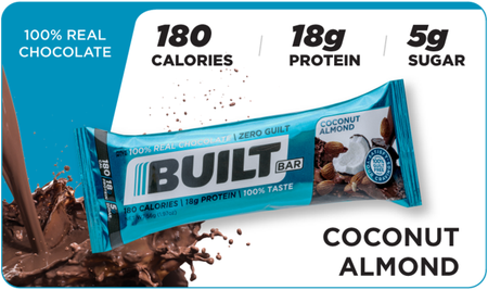 Built Bar  Coconut Almond - 12 Bars