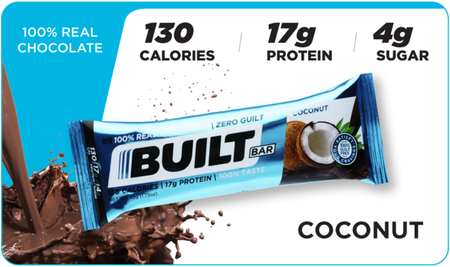 Built Bar  Coconut - 12 Bars  *Best by 10/22