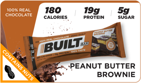 Built Bar  Peanut Butter Brownie - 12 Bars