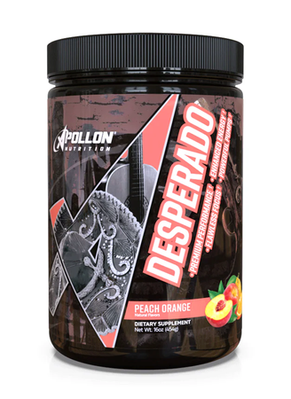 Apollon Nutrition Desperado Pre-Workout  Peach Orange - 20/40 Servings