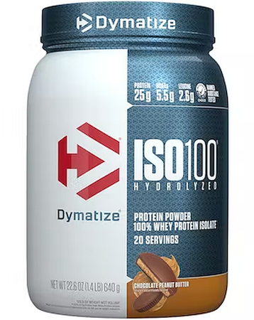 Dymatize ISO 100 Whey Protein Isolate  Chocolate Peanut Butter - 20 Servings