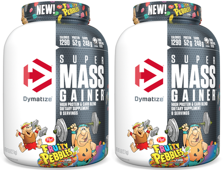 Dymatize Super Mass Gainer Fruity Pebbles - 12 Lb (2 x 6 Lb Btls)  TWINPACK